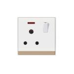HEE Lotus XL 15A 3Pin Round Socket with Switch