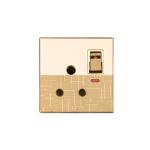 HEE Marigold 15A 3pin Round socket with switch