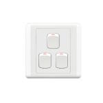 HEE New Classic 3 Gang 1 Way Switch