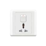HEE New Classic 3 pin MF Switched Socket