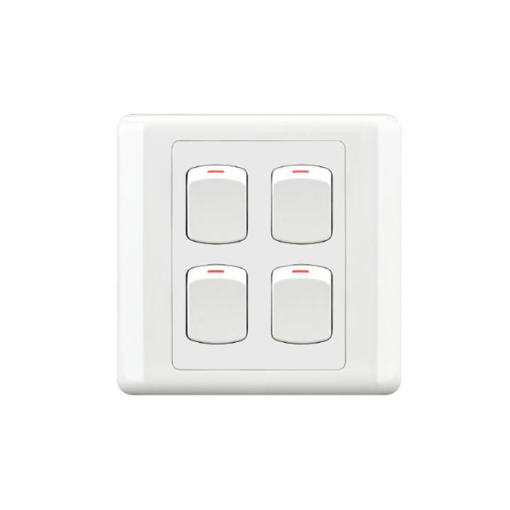 HEE New Classic 4 Gang 1 Way Switch