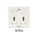 KAPTAI 8 Pin Multi Socket - 2U (10 Pcs)