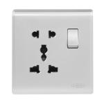 HEE Elegant White 5 Pin Multi Socket