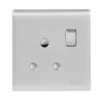 HEE Elegant White 15 Amp 3 Pin Round Socket